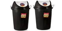 ARISTO Swing Lid Garbage Waste Dustbin 80 Ltr (PACK OF 2)