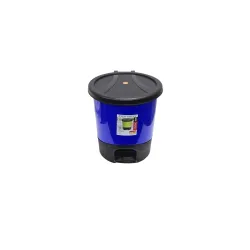ARISTO Unique Modern Plastic Pedal Dustbin 5.7 LTR (Blue)