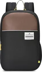ARISTOCRAT Medium 25 L Laptop Backpack 17 Inch Compatible Laptop Backpack | 2 Compartments with Side Bottle Pocket (Blac