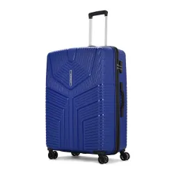 Aristocrat 75cm Hard Case Trolley Bag 8 Wheels Blue