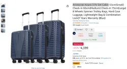 Aristocrat Airpro 3 Pc Set Luggage