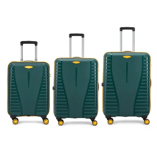 Image of Aristocrat Airpro Plus 3 Pc Set Cabin 55Cm(Small) Check-in 66Cm(Medium) Check-in 76Cm(Large) 8 Wheel Spinners Trolley Ba