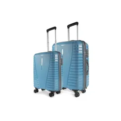 Aristocrat Airpro Set of 2 Cabin (Small Size) & Medium Size (Check-in) Hard Case Trolley Bags, 8 Wheels, Polypropylene Case Luggage, Combination Lock, Unisex, 3-Yr Global Warranty, Coral Tea...
