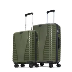 Aristocrat Airpro Set of 2 (Cabin+Medium) Trolley Bags, Ivy Green