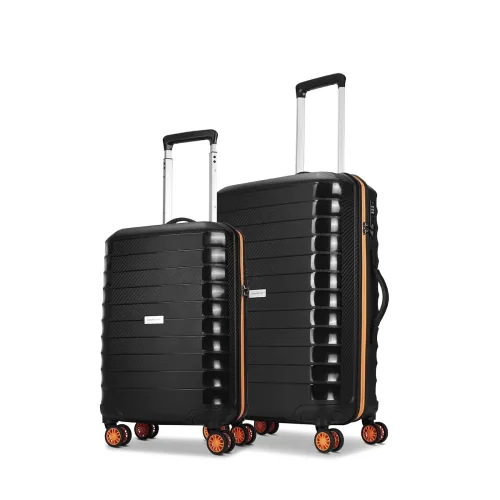 Image of Aristocrat Altitude Set of 2 (Cabin+Medium) Trolley Bags, Black