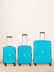 Aristocrat Armstrong Hard Body Luggage Set (Teal) – Pack of 3