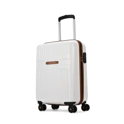 Aristocrat Atlas Cabin Trolley Bag 55cm | Small | Hard Luggage | Smooth 8-Wheel Suitcase | 
