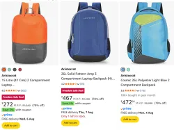 Aristocrat Backpack Starting @ ₹272