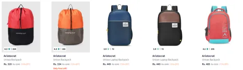 Image of Aristocrat Bags upto 77% Discount