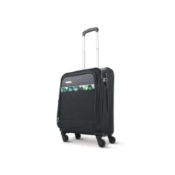 Aristocrat Commander Soft Case Cabin (Small Size) Trolley Bag, Black