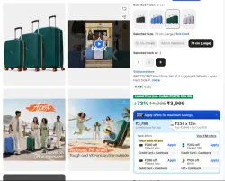 ARISTOCRAT Chroma STR Set 3 Luggage Upto 73% OFF