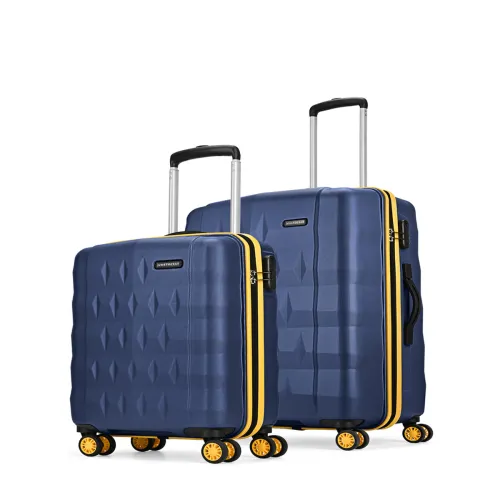 Image of Aristocrat Comet Blue Trolley Bag Set