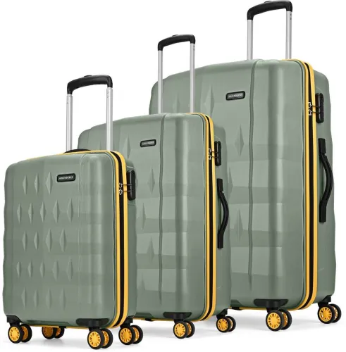 Image of Aristocrat Comet Hard Luggage Set (S+M+L, 8 Wheels)