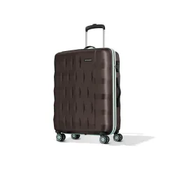 Aristocrat Comet Medium Polycarbonate Hard Case 8-Wheel Trolley Bag, Brown