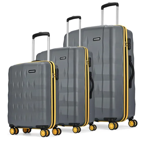Image of Aristocrat Comet Set of 3 Trolley Bag 56, 66 & 76cm | Small+Medium+Large | Hard Luggage| Smooth 8-Wheel Suitcase| Combin