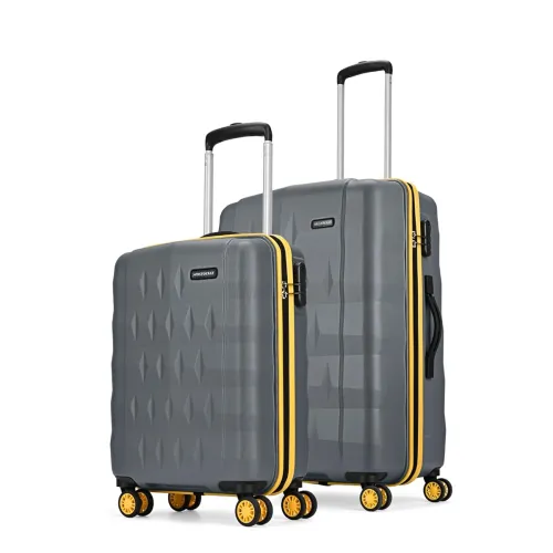 Image of Aristocrat Comet Set of 2 Trolley Bag 56, 66cm | Small+Medium | Hard Luggage| Smooth 8-Wheel Suitcase| Combination Lock 