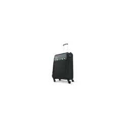 Aristocrat Commander Soft Case Medium Size (Check-in) Trolley Bag, Black