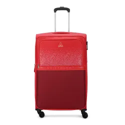 Aristocrat Drift Soft Case Medium Size 8-Wheel Trolley Bag, Red
