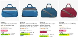 Aristocrat Duffle Bags up to 84% Discount