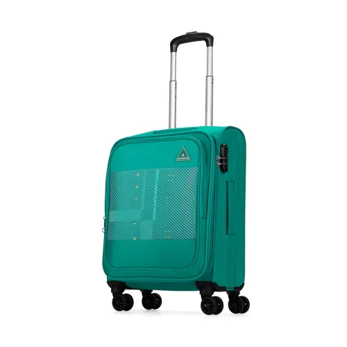 Image of Aristocrat Duralite Cabin Trolley Bag, 55Cm | Combination Lock | 8 Wheels | 3 Years International Warranty | Teal Blue
