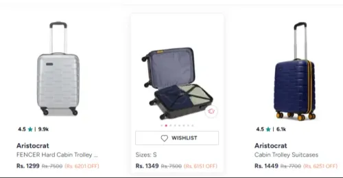 Image of Aristocrat FENCER Hard Cabin Trolley Bag 55cm
