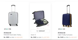 Aristocrat FENCER Hard Cabin Trolley Bag 55cm