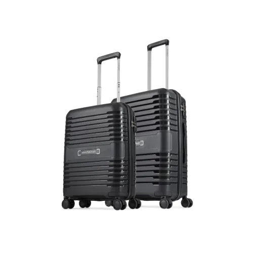 Image of Aristocrat Harbour Set of 2 Trolley Bag 55, 66 cm | Small+Medium | Polypropylene Hard Luggage | 