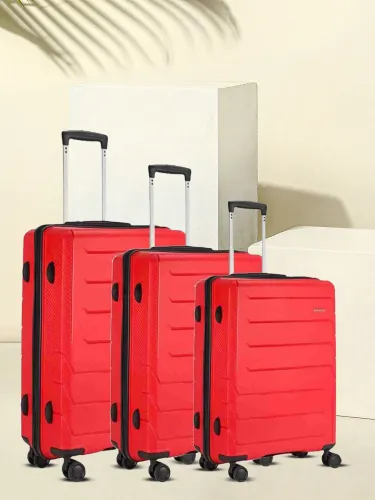 Image of ARISTOCRAT Hard Body Set of 3 Luggage 8 Wheels - CHROMA STR SET