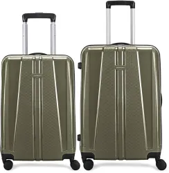 ARISTOCRAT by VIP  Hard Body Set of 2 Luggage 8 Wheels - Invictus 2 (Small 55cm | Medium 65cm) - Trolley Bag Ivy Green -