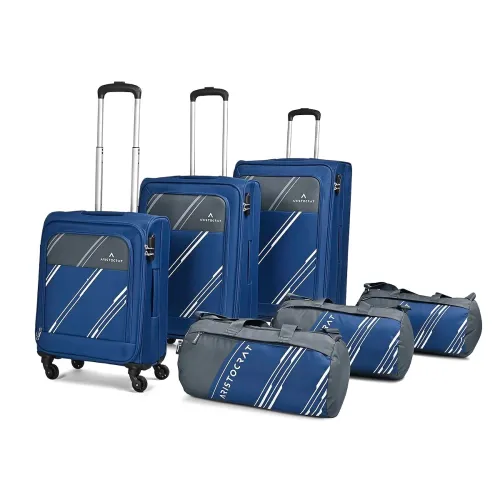 Image of Aristocrat Hexa Active Set of 6 (3 Trolley Bags & 3 Duffle Bags) Luggage