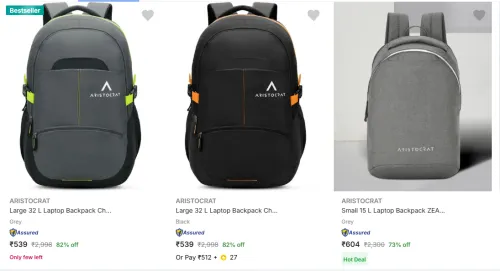 Image of Aristocrat Laptop Bags upto 82% Discount