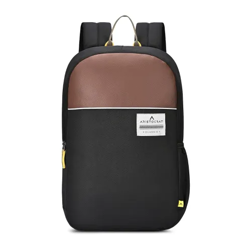 Image of Aristocrat Lava 25L Laptop Backpack (Upto 17\'), 2 Compartments, Black-Brown