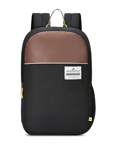 Image of Aristocrat Lava Unisex Black 17 Inch Laptop Backpack with 2 Compartments - 25L