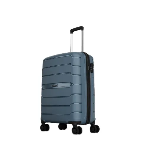 Image of Aristocrat Liberty 8-Wheel Cabin Size Hard Case Trolley Bag, Spanish Blue