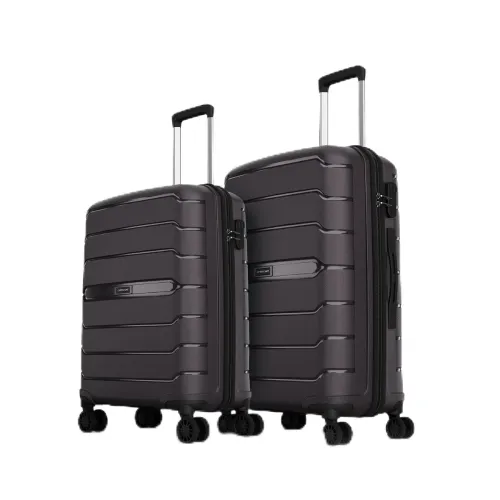 Image of Aristocrat Liberty Set of 2 (Cabin+Medium) Trolley Bags, Saddle Brown