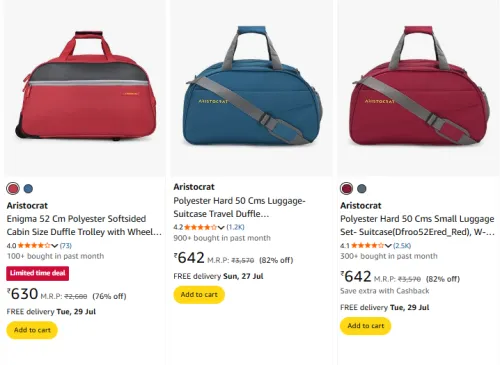 Image of Aristocrat Luggage Minimum 70% Discount