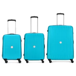 Aristocrat Polypropylene Armstrong 3 Pc Set 4 Trolley Bags