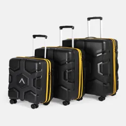 Aristocrat Rock Set Of 3 Trolley Bag