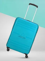 ARISTOCRAT Small Cabin Suitcase (55 cm) 4 Wheels - Airstop 53 - Hardbody Trolley Bag - Teal