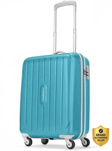Image of ARISTOCRAT Small Cabin Suitcase (55 cm) 4 Wheels - Photon 55 - Hardbody Trolley Bag - Teal