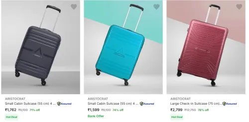 Image of Aristocrat Suitcases at minimum 71% Discount