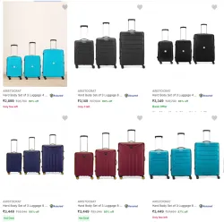 Aristocrat Suitcases [ Pack of 3 ] @ Starting ₹2899