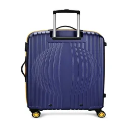 Aristocrat Vortex Plus Blue Large Hard Luggage 76cm Check-in Trolley Bag with 8 Wheels