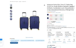 Aristocrat Vortex Plus | Set of 2 Trolley Bag