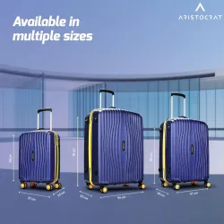 Aristocrat Vortex Plus | Set of 3 Trolley Bag, 55+65+75 Cm  Luggage |