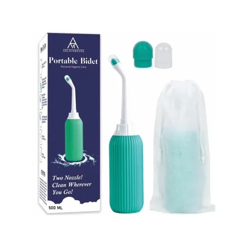 Image of ARLICORPING 500ML Plastic Retractable Handheld Bidet Portable of Antisli