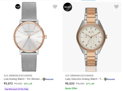 Image of A X Armani Exchange Analog Watches @ Up to 50% Discount