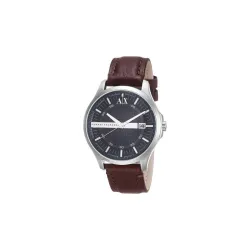 Armani Exchange Mens Analogue Leather Watch - AX2133I (Blue_Free Size)