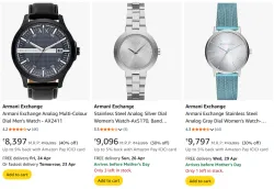 Armani Exchange Mens Watch Upto 40% Off