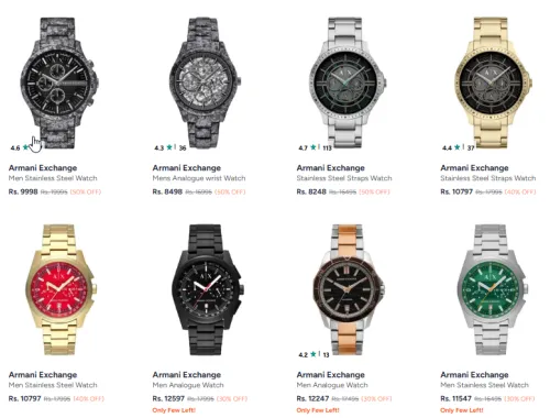 Image of Armani Exchange Watches Upto 50% Discount